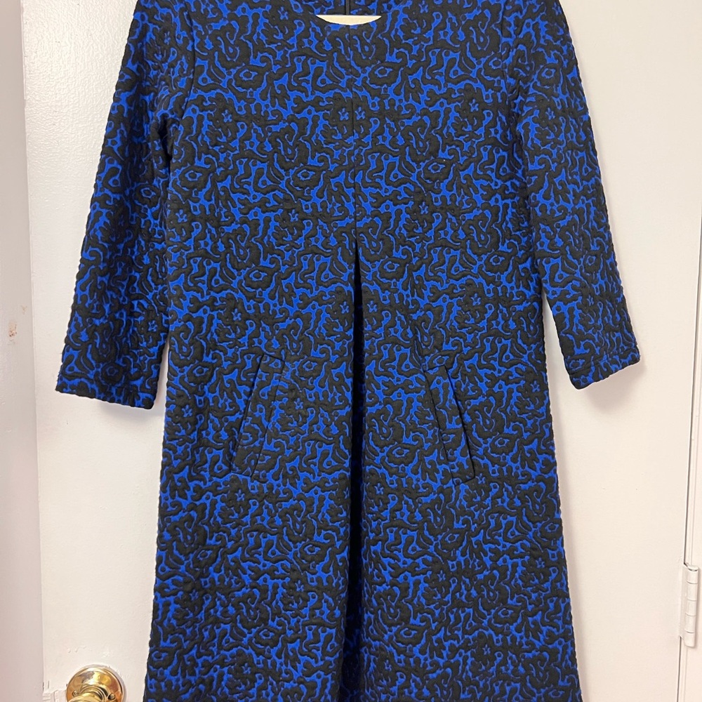 Tyler Boe Black and Blue 3/4 Sleeve Dress size small